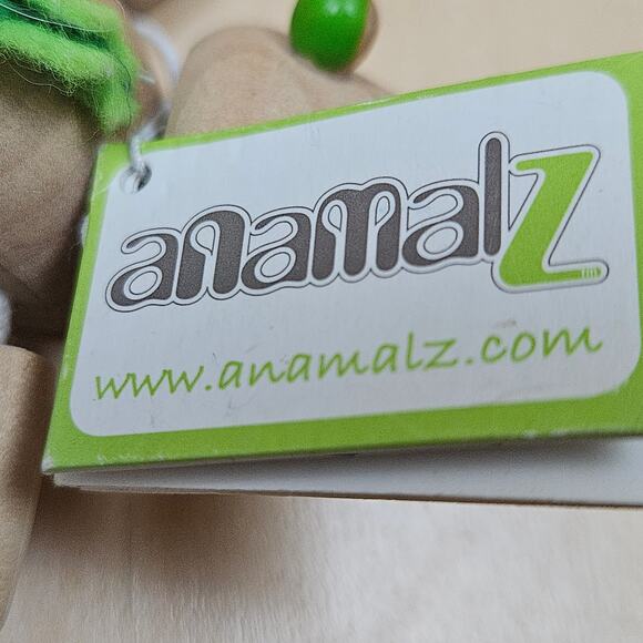 NWT Wooden Crocodile Animal Toy Anamalz Collectible Eco-friendly Multi-Sensory - Picture 2 of 6